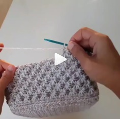 How to knit crochet star stitch video tutorial