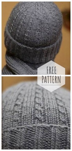 MENS WINTER HAT WITH A SMALL