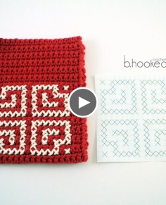 How to Cross Stitch On Crochet