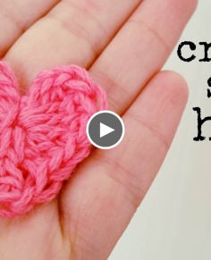 How to Crochet a HEART (small size)  ? CROCHET LOVERS