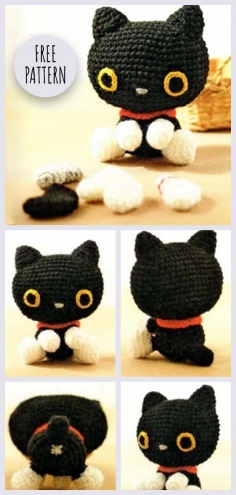 Amigurumi Black Cat Free Pattern