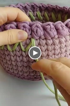 How to Make Embroidered for Crochet Basket