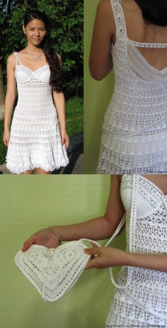 Crochet White Dress for Summer