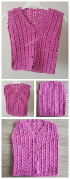 Pink Baby Vest Free Pattern