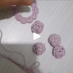 How to knit rose stitch video tutorial