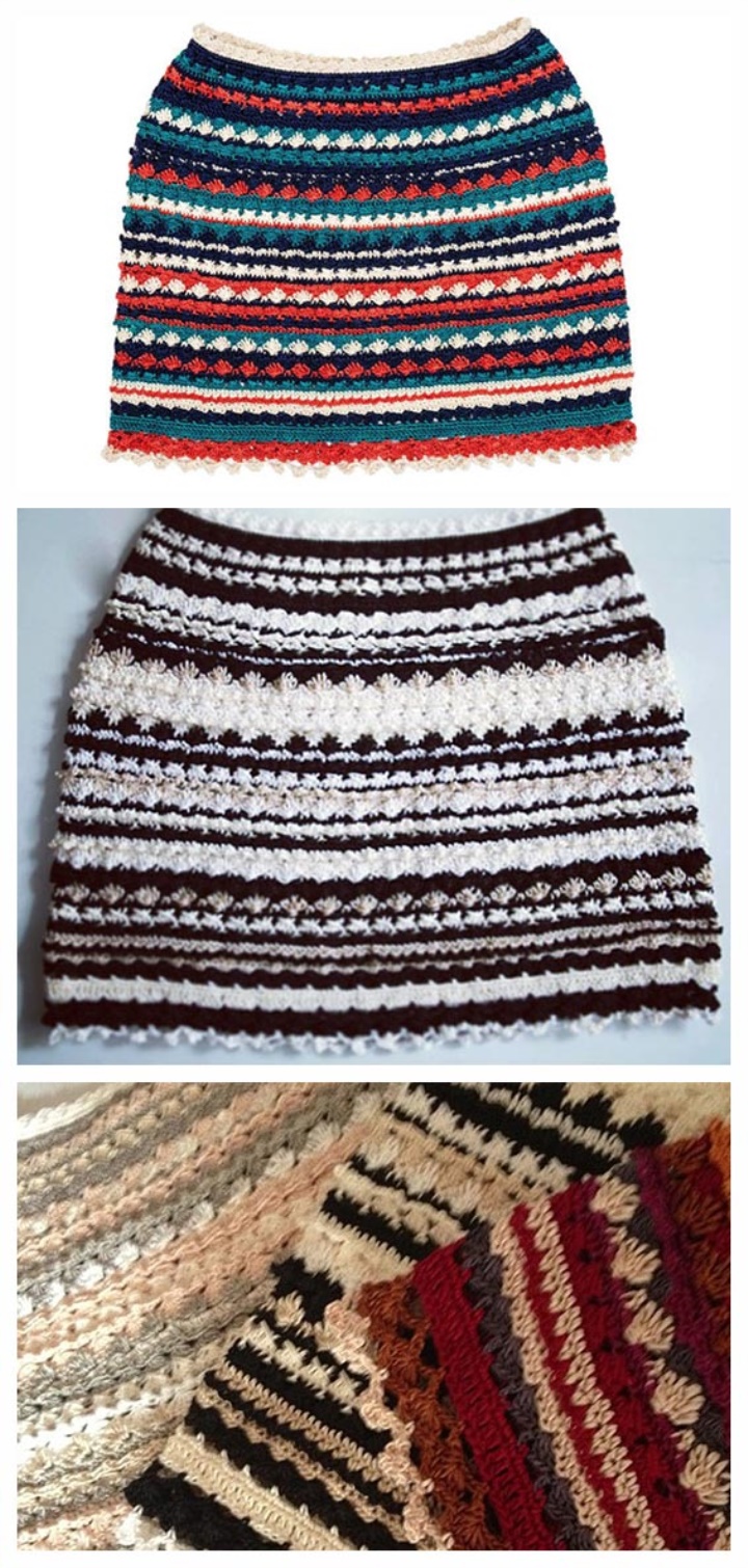 Colorful Skirt Crochet Pattern