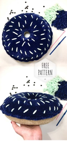 Crochet Cushion Donut Pattern