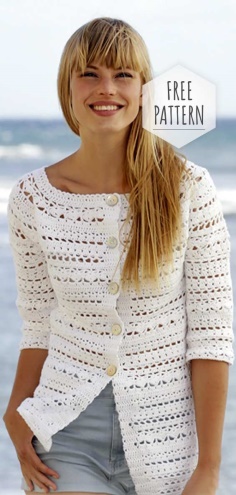 White Cardigan and Sweater Pattern