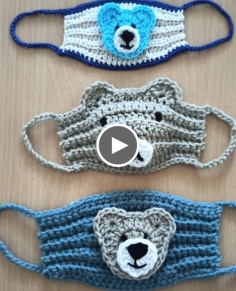 How to Crochet a Face Mask Face Warmer   DIY Crochet Face Mask for Kids  crochetfacemask mask