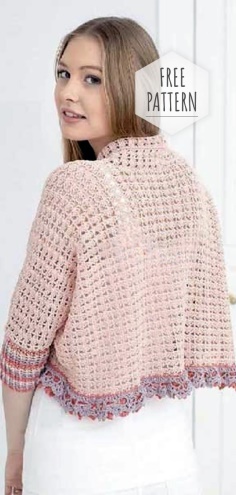 Crochet Jacket Free Pattern