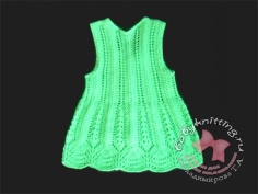 OPENWORK DRESS FOR 2 YEAR OLD BABY KNITTING