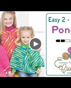 How To Crochet A Poncho: Easy Kids Poncho