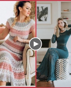 40 plus gorgeous & graceful women&39;s collection of crochet knitting skater gown Frock & lace up dress