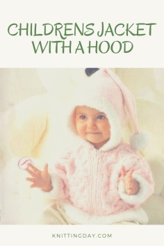 CHILDRENS JACKET WITH A HOOD