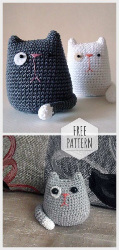 Knitted Cat Free Pattern