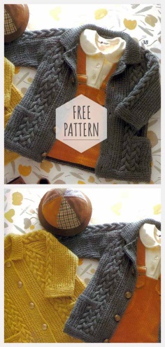 Knitting Kids Cardigan Free Pattern