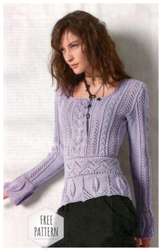 Women lilac jacket free pattern