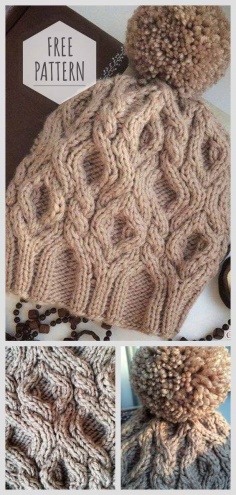 Knit Winter Cap Free Pattern