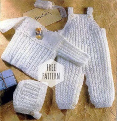 Knitted Newborm Set Free Pattern