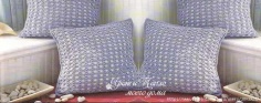SPECTACULAR KNITTED COVER ON A SQUARE PILLOW