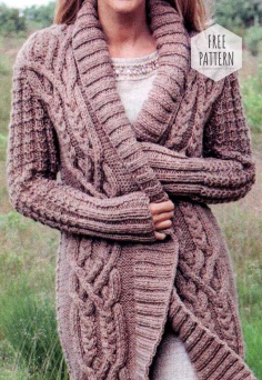 Knitting Fashionable Model Cardigan
