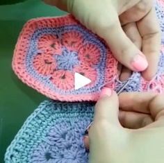 Crochet Square Connecting Tutorial