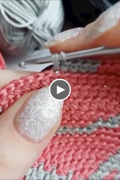 How to knit circle edge stitch