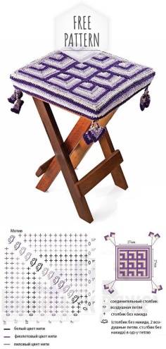 Case for a Stool of Crochet