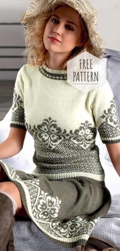 Knitted Dress Free Pattern