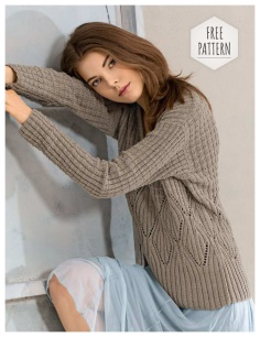 Gray pullover crochet free pattern