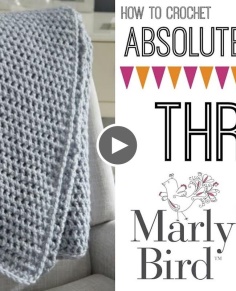How to Crochet Beginner Crochet Throw Right Handed
