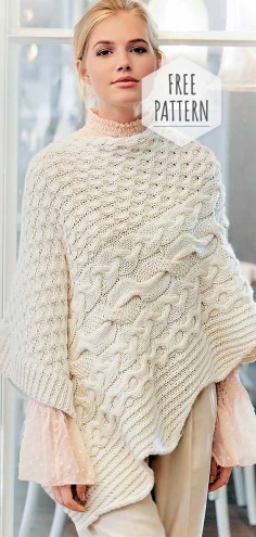 Knitted White Top Free Pattern