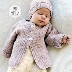 Baby Cardigan with Cap Pattern