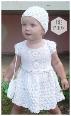 WHITE DRESS FOR BABY FREE PATTERN