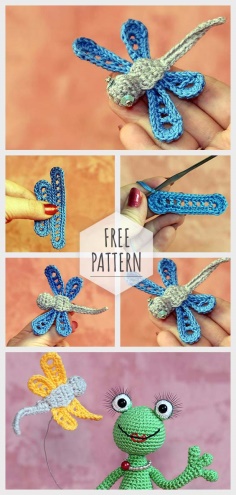 Knitted Dragonfly Free Pattern