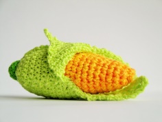 How to knit crochet corn