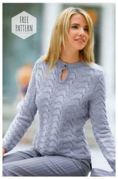 Pullover knitting needles free pattern