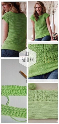 Top Spring shell crochet