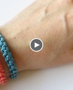Crochet Cord Bracelet - How To