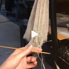 How to knit fabric edge video tutorial