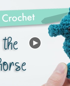 How to Crochet a Seahorse  Amigurumi Pattern Tutorial