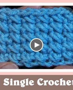 Crossed Single Crochet Stitch