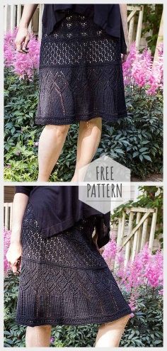 Crochet Black Skirt Free Pattern