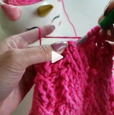 How to knit Pink Ombre crochet video tutorial