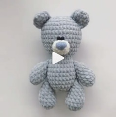 How to knit amigurumi bear video tutorial