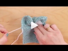 How to Knit  BUNNY from a SQUARE video tutorial