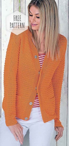 Knitting Orange Vest Free Pattern