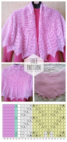Shawl hybrid women crochet free pattern