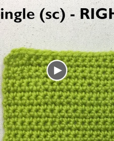 How to Single Crochet - Beginner Crochet Lesson 1 - Right Handed (CC)