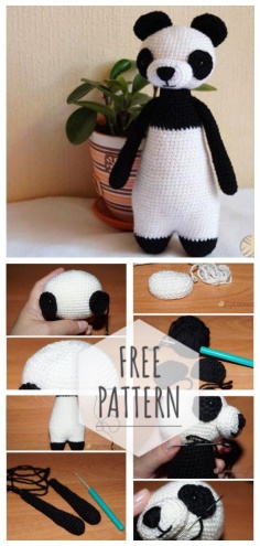 Crochet Panda toy